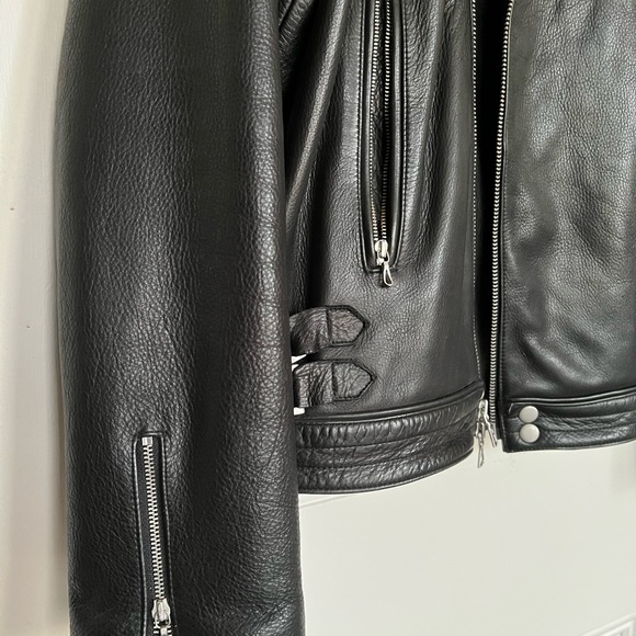 Gap x John Elliot x GQ leather biker jacket. - Picture 10 of 10